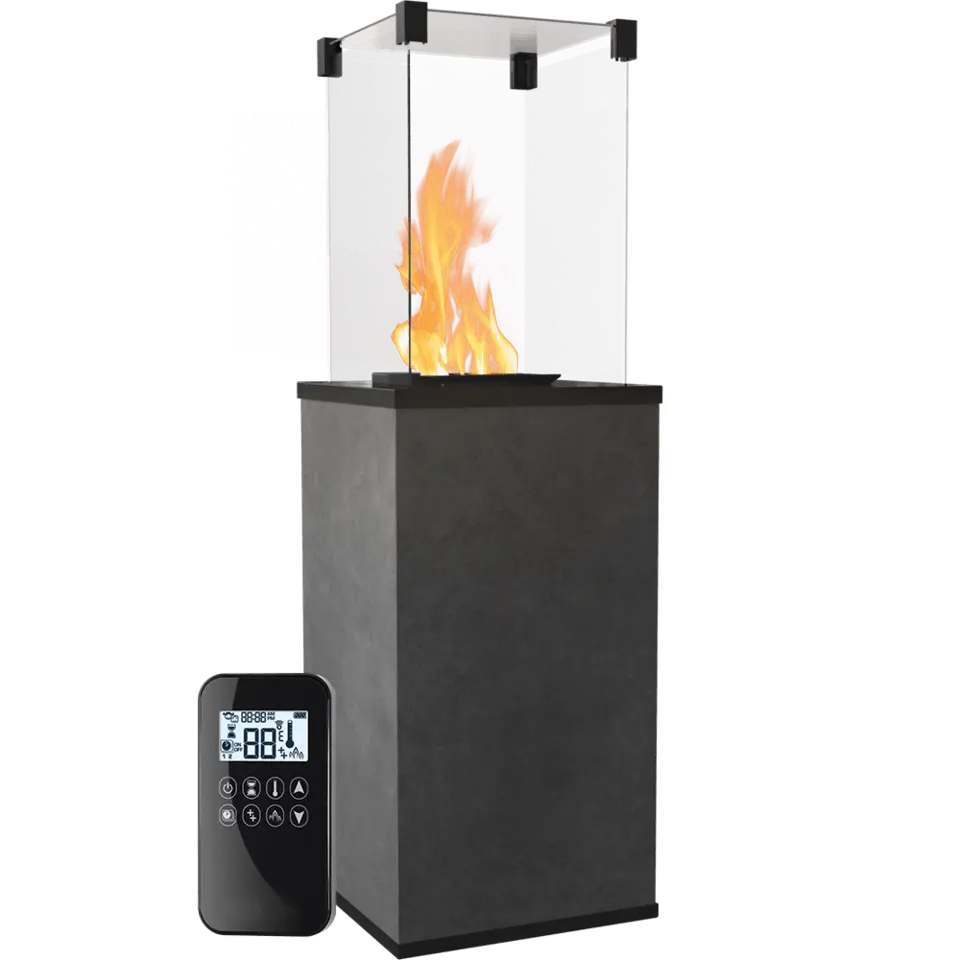 Kratki Terrassenheizer Patio Mini Quarzsinter Filo Oro automatische Steuerung 8,2kW