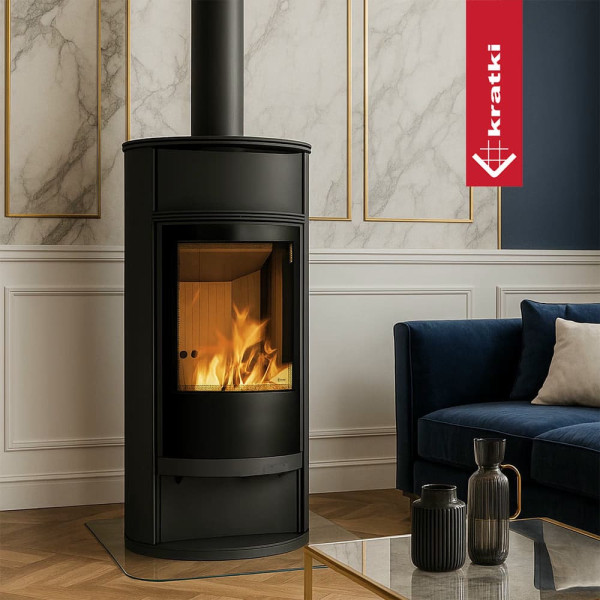 Сталева піч-камін Kratki RUNA  (8 кВт)