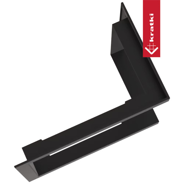 Стальная рамка для  камина SIMPLE M S BS левая-правая Kratki