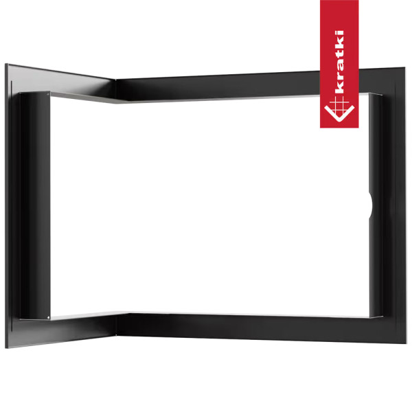 Стальная рамка для  камина SIMPLE M S BS левая-правая Kratki