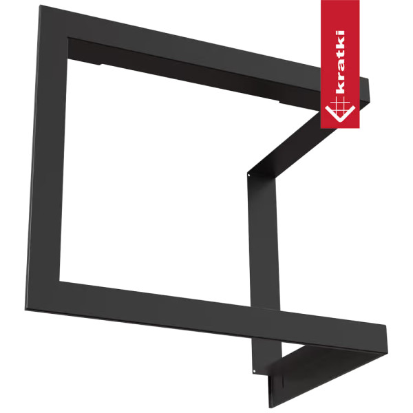 Стальная рамка для  камина SIMPLE M S BS левая-правая Kratki