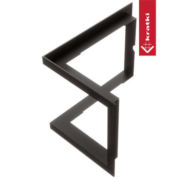 Стальная рамка для  камина  SIMPLE Z S BS левая-правая Kratki