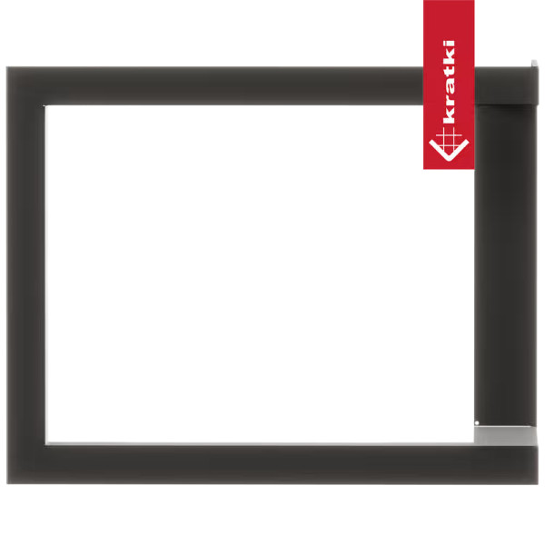 Стальная рамка для  камина  SIMPLE Z S BS левая-правая Kratki