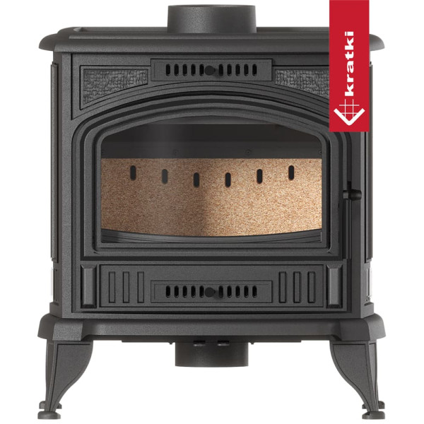 Чавунна піч-камін Kratki KOZA K6 ECO Ø 130 (6,5 кВт)