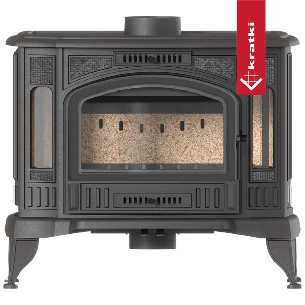 Чавунна піч-камін Kratki KOZA K9 ECO Ø 130 (8 кВт)