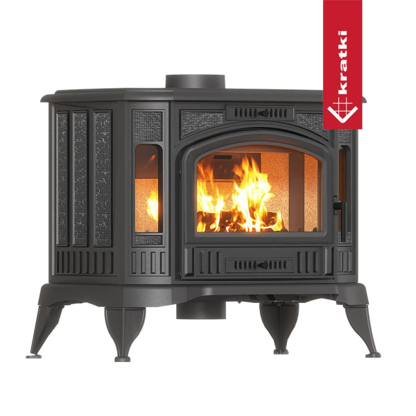 Чавунна піч-камін Kratki KOZA K9 ECO Ø 130 (8 кВт)