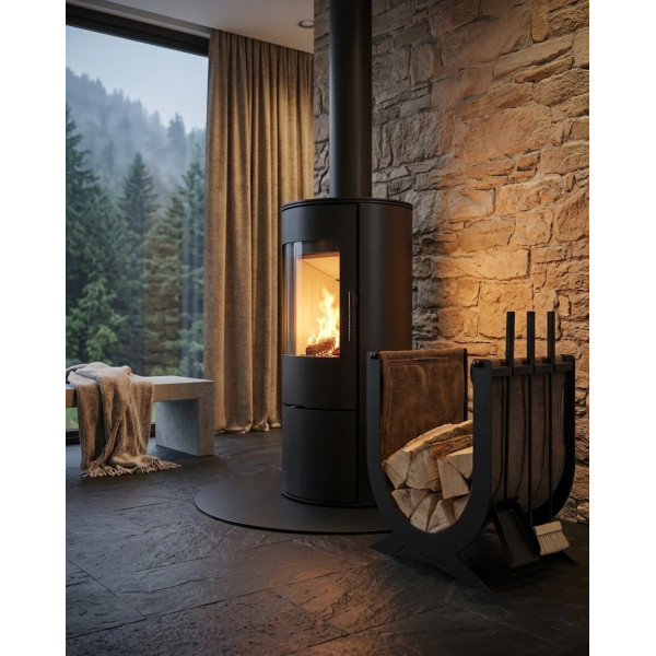 Набор для чистки и обслуживания камина FP-SET-LB с дровницей и мешком для дров Kratki