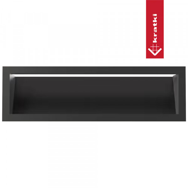 Камінна решітка LUFT чорна 12x40 Slim Kratki