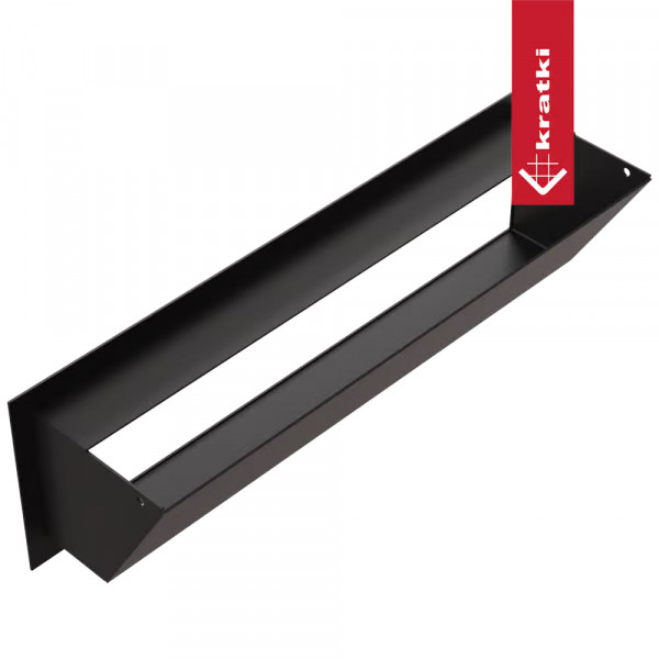 Камінна решітка LUFT чорна 12x40 Slim Kratki