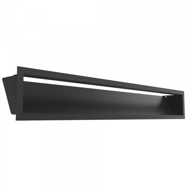 Камінна решітка LUFT чорна 12x80 Slim Kratki