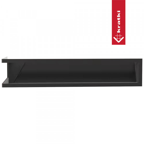 Каминная решетка LUFT угловая правая черная 40x60x12  Slim Kratki
