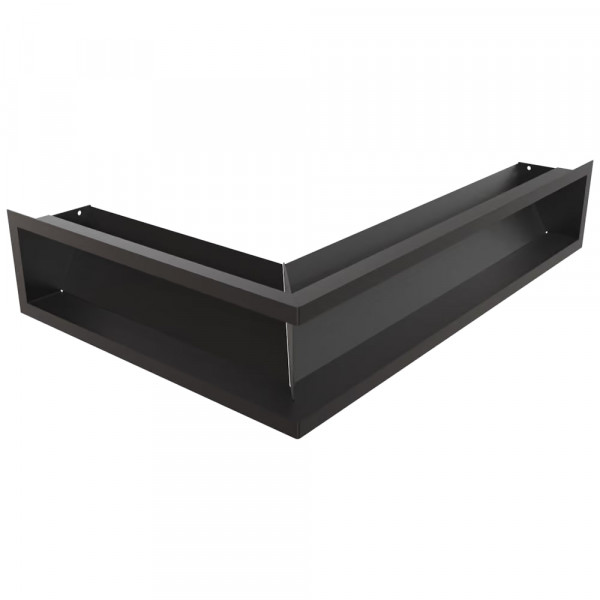 Каминная решетка LUFT угловая правая черная 40x60x12  Slim Kratki