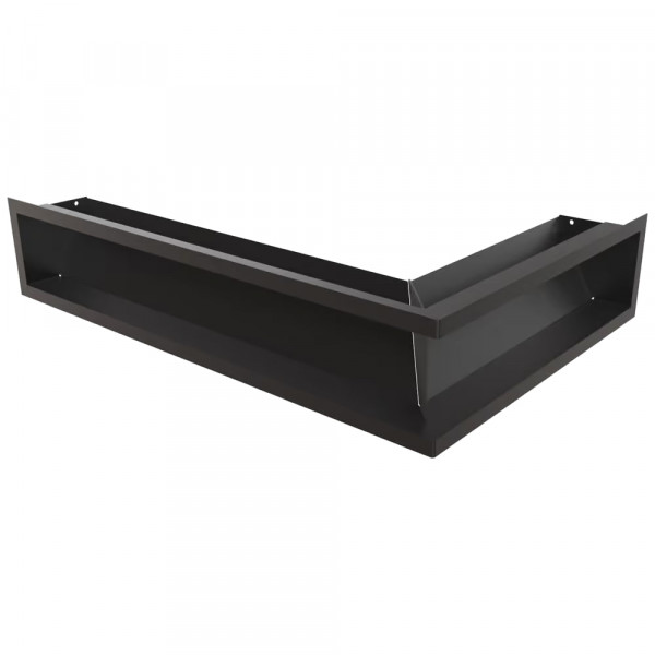 Каминная решетка LUFT угловая левая черная 60x40x12 Slim Kratki