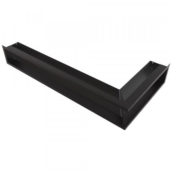 Каминная решетка LUFT угловая левая черная 80x40x12 Slim Kratki