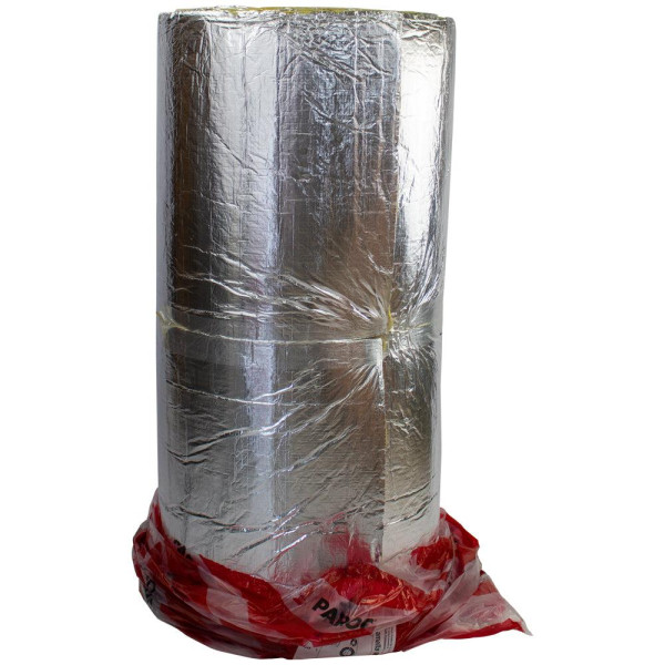 Ламельный мат Paroc Hvac Lamella Mat AluCoat (минеральная вата) с алюминиевой фольгой для воздуховодов Kratki