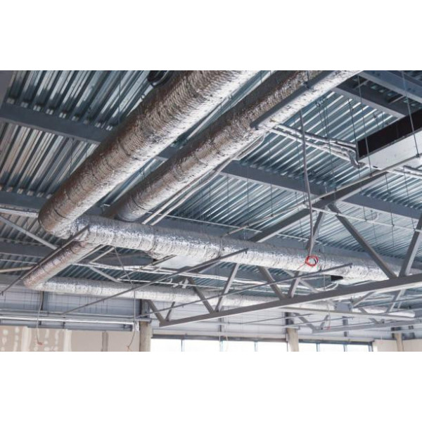 Ламельный мат Paroc Hvac Lamella Mat AluCoat (минеральная вата) с алюминиевой фольгой для воздуховодов Kratki