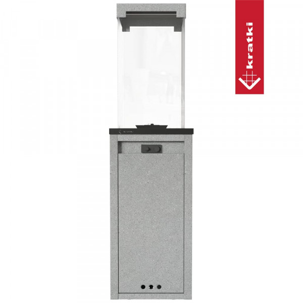 Газовый обогреватель Kratki  PATIO LIGHT гранит (8,0 кВт)