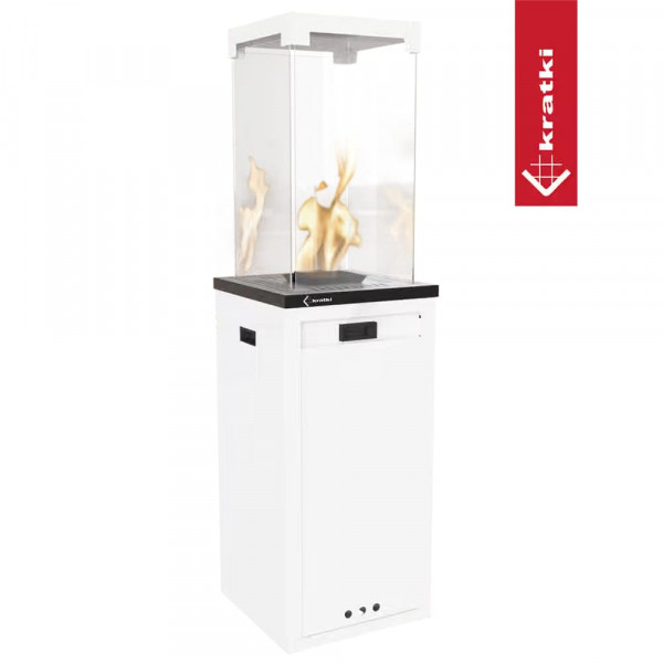Газовий обігрівач Kratki  PATIO LIGHT білий (8,0 кВт)