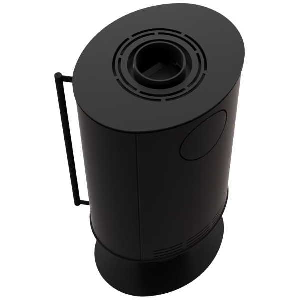 Стальная печь-камин Kratki ERIK на ножке с вращающимся корпусом (5,5 кВт)