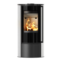 ERIK Ø 150 в отделке аккумуляционной керамикой WHITE SATIN
