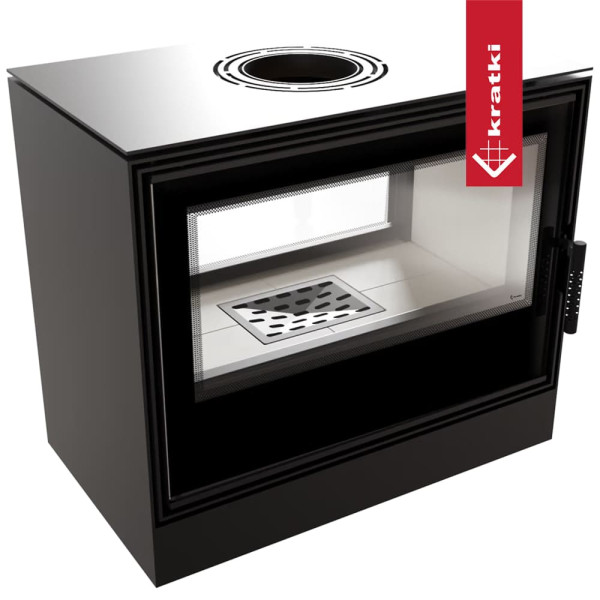Стальная печь-камин Kratki KARI 80 тунель Ø 180  (12 кВт)