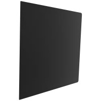 Стальная подставка для печи размером 80х80 см. черная, узор 9