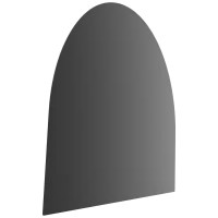 Стальная подставка для печи размером 100х80 см. черная, узор 2
