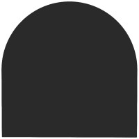 Стальная подставка для печи размером 100х100 см. черная, узор 3