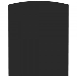 Cталева підставка для печі розміром  80х100 см. чорна, візерунок 8