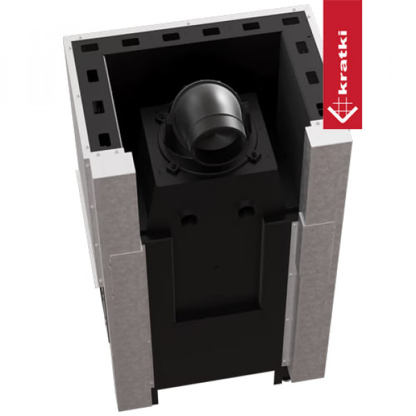 Каминная топка Kratki REGNOR 680/280 Ø 160 трёхсторонняя  (6 кВт)