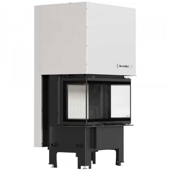 Каминная топка Kratki REGNOR 680/280 Ø 160 трёхсторонняя  (6 кВт)