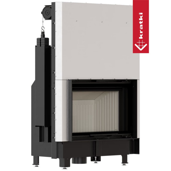 Каминная топка Kratki ZIBI ECO Ø 180 гильотина (10.0 кВт)