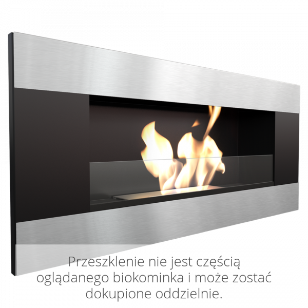 Біокамін Kratki DELTA 2 чорний HORIZONTAL з сертифікатом TUV