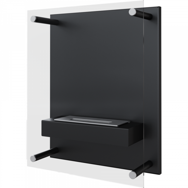 Биокамин Kratki GLASS черный