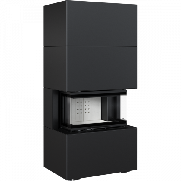 Камин Kratki NBC 7 в корпусе HOME EASY BOX стальной - черный