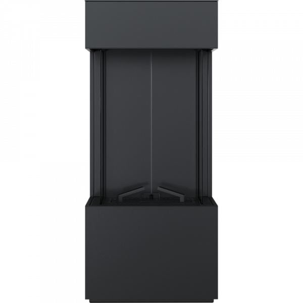 Камин Kratki LEO 45/68 левая / правая в корпусе HOME EASY BOX стальной - черный LPG