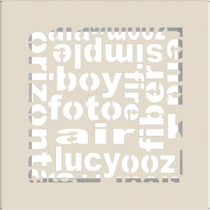 Решетка ABC кремовая 17x17