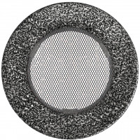 Решетка круглая черно-серебряная Ø 100
