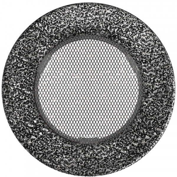 Каминная решетка Решетка круглая черно-серебряная Ø 100 Kratki