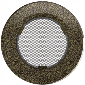 Решетка круглая черно-золотая Ø 100