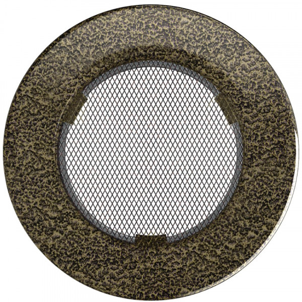 Каминная решетка Решетка круглая черно-золотая Ø 100 Kratki