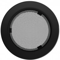 Решетка круглая черная Ø 150