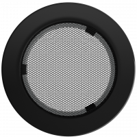 Решітка кругла чорна Ø 150
