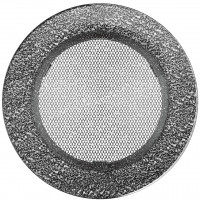 Решетка круглая черно-серебряная Ø 150