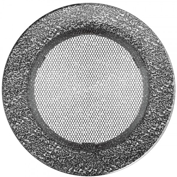 Каминная решетка Решетка круглая черно-серебряная Ø 150 Kratki