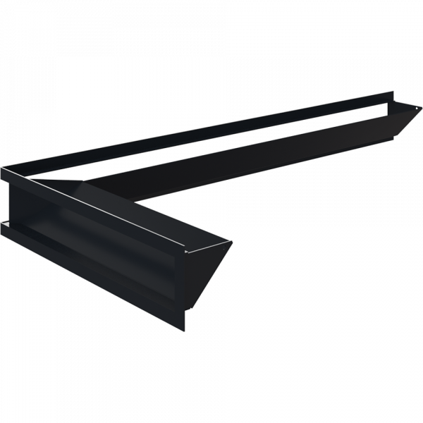 Каминная решетка LUFT SF угловой левый графитовый 80x40x9 Kratki