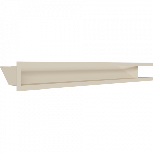Камінна решітка LUFT кутовий лівий кремовий 80x40x9 Kratki