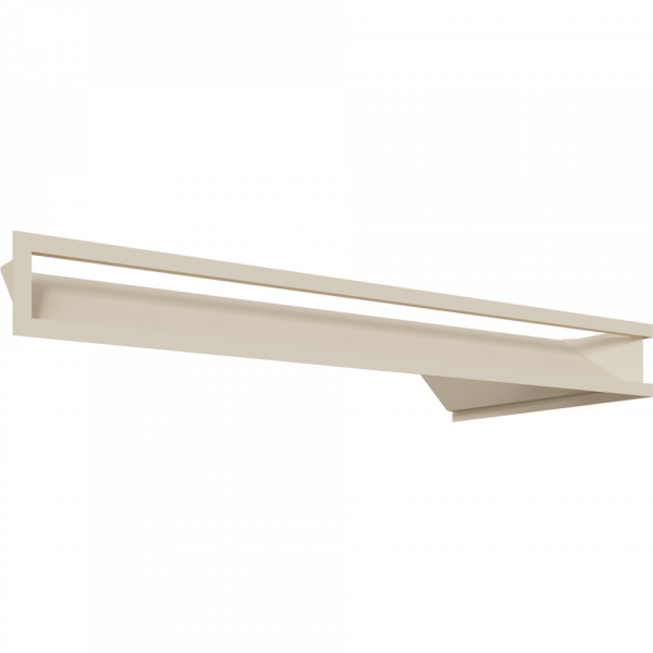 Каминная решетка LUFT SF угловой левый кремовий 80x40x9 Kratki