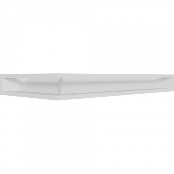 Камінна решітка LUFT кутовий правий білий 40x80x9 Kratki