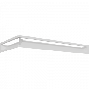 LUFT SF кутовий правий білий 40x80x9